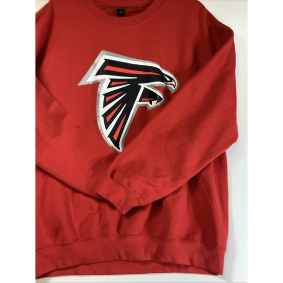 Atlanta Flacons Reebok Team Logo Pullover Sweatshirt Red Large - Picture 1 of 6